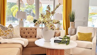 *NEW* SPRING DECOR ~ HOW TO DECORATE WITH COLOR LIKE A DESIGNER ~ DECORATE WITH ME ~