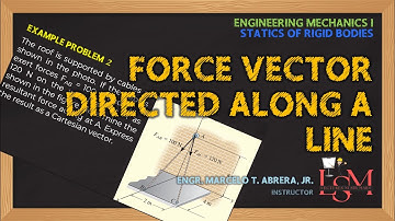 10 (2 of 2) Force Vector Directed along a Line | Statics of Rigid Bodies