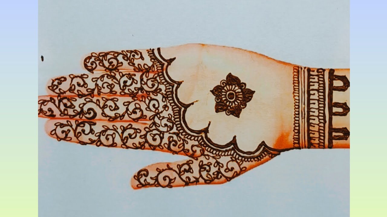 Happy holi mehndi design/very simple mehndi design/full hand easy mehndi design/beautiful mehendi 