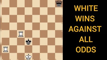 WHITE TO WIN AGAINST ALL ODDS, Tricky endgame chess puzzle