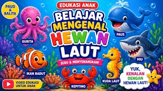 Learning to Recognize Sea Animals by Their Shapes 🐳🐙🐬🐠 | Educational Videos for Toddlers and Pres...