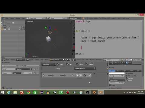 UPBGE - Turning Lights On Off Python