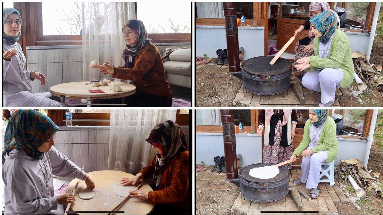 ANNEMLE KÖYDE 100 ADET YUFKA YAPTIK | RAMAZANA HAZIRLIK KURU YUFKA | KÖY VLOGU