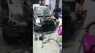 Bmw e21 6.4L v8 ford engine swap first start @KhalilK.z.