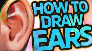 How To Draw and Paint Ears (Tutorial) - Anatomy and Tips