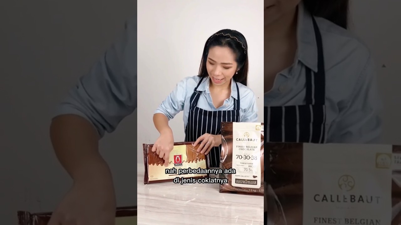 Kita bahas perbedaan coklat compound dan coklat couverture #chocolate #callebaut #cake  #tipsbaking