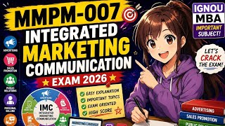 MMPM-007 Integrated Marketing Communication june 2026 Term end exam ignou