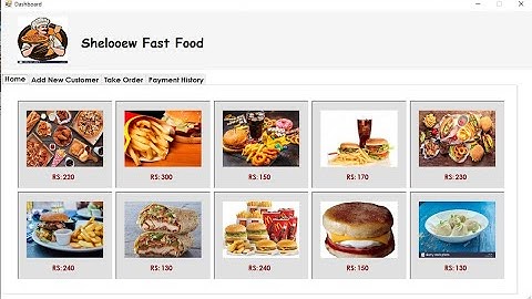 Fast Food Order Application in C#