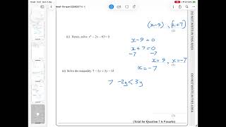 @Katiedoesmaths IGCSE HIgher May 2024 Q6,7,8 density, volume, algebra, trapezium