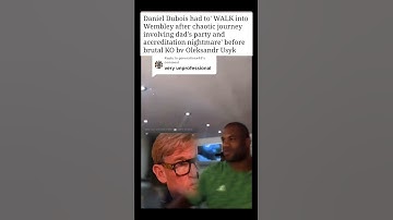 Footage of Dubois partying hours before his fight with Usyk 🤦🏽‍♂️