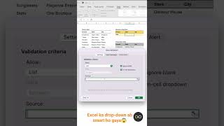 Multiple Dependent Drop-Down Lists in Excel 🔽 | Advanced Excel Trick #Shorts #ExcelTips #Shortsfeed