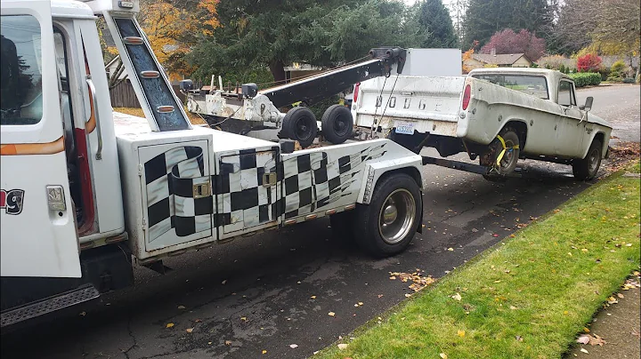 7.3 idi diesel in a 1988 international s 1654 wrecker tow truck pick up a dodge d200 project truck