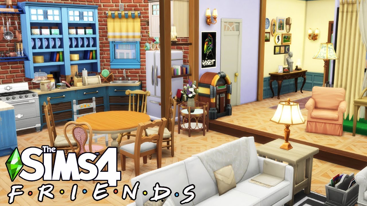 FRIENDS APARTMENT (MONICA & RACHEL) The Sims 4 Tazkabaz Speed Build