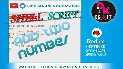 Shell scripting of additional two number