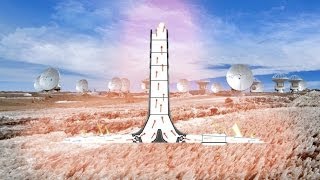 Inflatable solar chimney to power ALMA observatory in desert