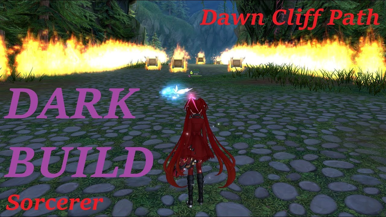 Aura Kingdom - Dawn Cliff Path Hell Mode - Sorcerer / Shuriken SLv.7 (Dark Build)