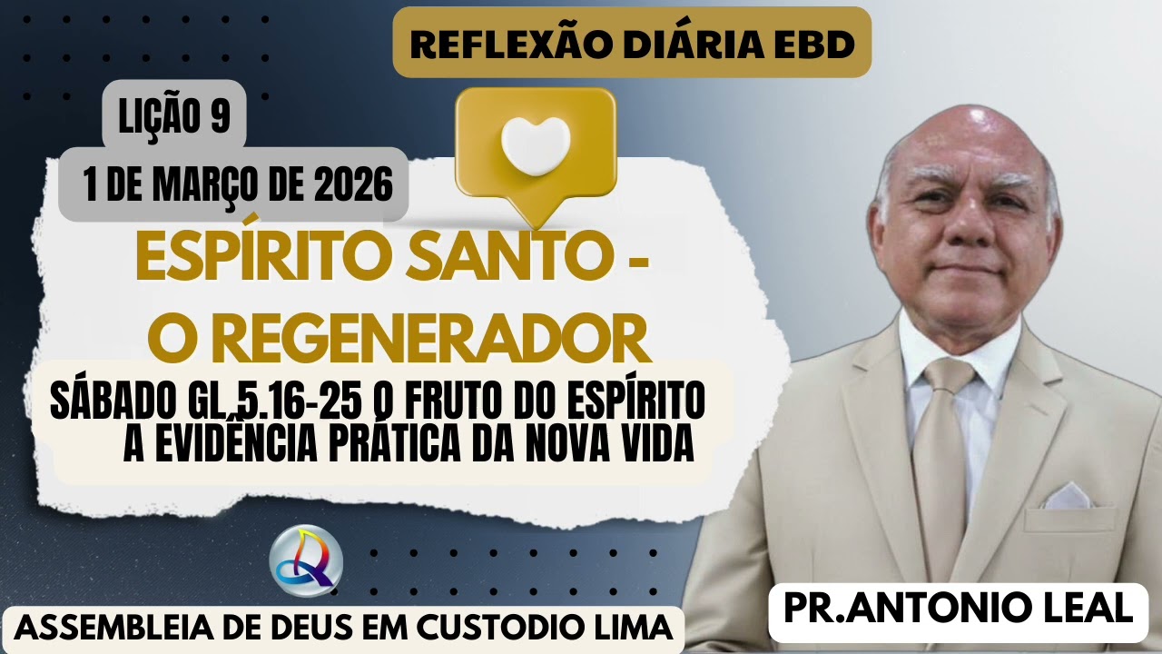 Comentário devocional diária EBD Lição 9 - 28/02/2026