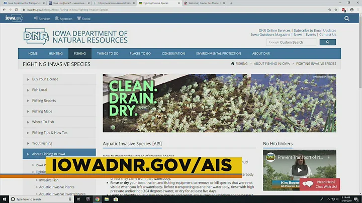 Iowa DNR: Invasive species