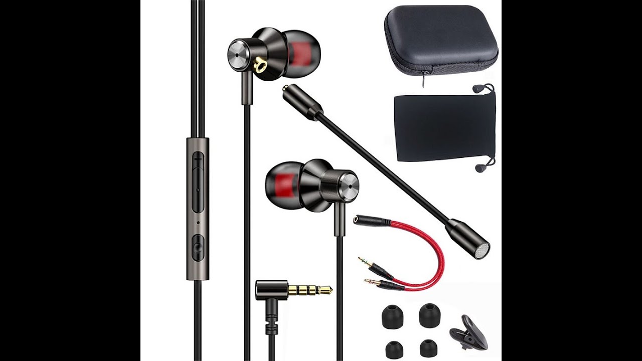 gamer headset 3.5mm Jack ESports Gaming Earphone Stereo Wired Metal