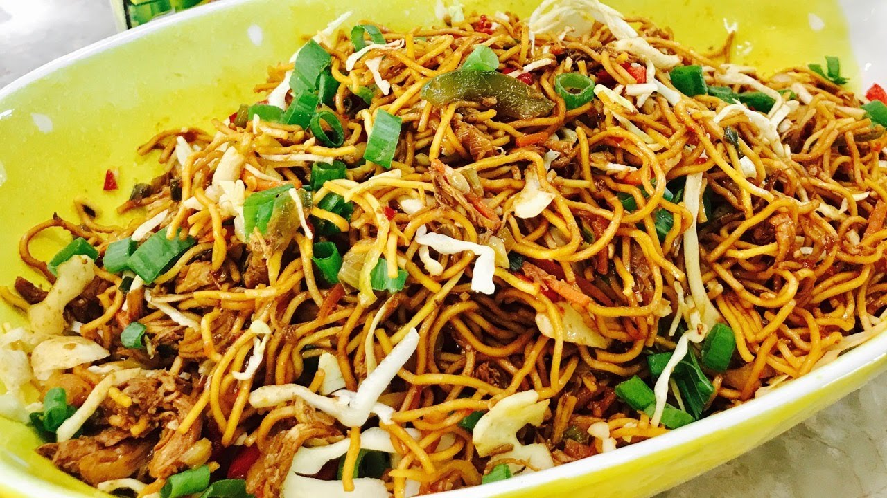 Hakka Noodle With Chicken in Gujarati YouTube