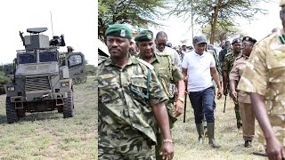 See how Interior CS Kindiki arrived under tight Security to plant trees in Marsabit County!!