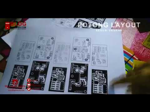 MEMBUAT JALUR PCB DENGAN PHOTO COPY DAN AUTAN PALING MUDAH - YouTube