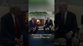 Biden and Trump meet in the oval office