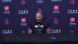 Ime Udoka before Rockets take on Pelicans