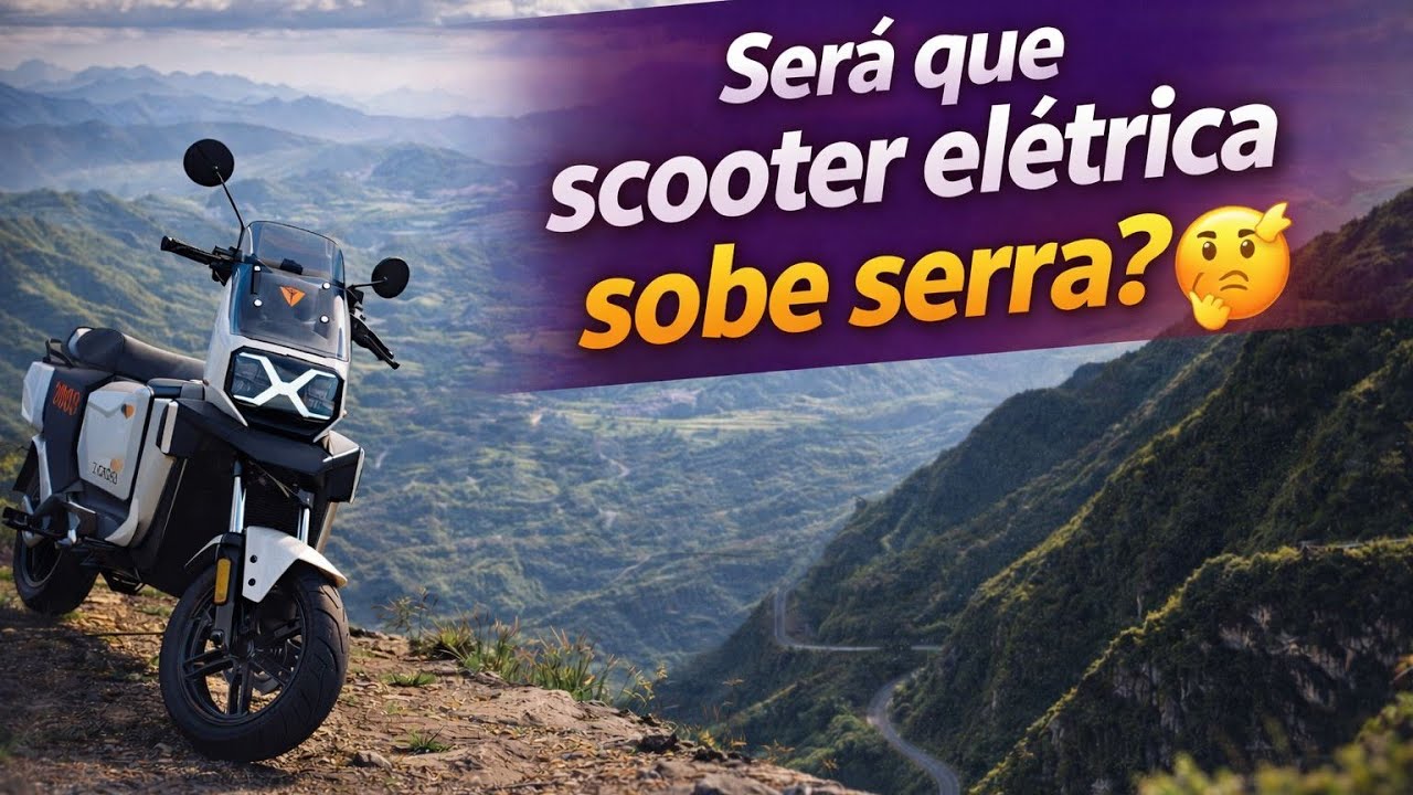 Yadea GFX6 1000W aguenta a Serra de São Pedro? Teste real! #YadeaGFX6 #Scooter1000W #Motoeletrica