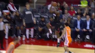 James Harden Tries Out His New One Legged Step Back In The Rockets First Game