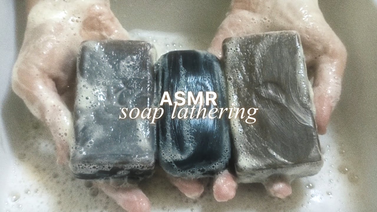 🪵ASMR LATHERING🪵ЕЖК,НК и АИСТ🪵Мыление дегтярного трио🪵