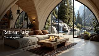 Soft Jazz At Peaceful Lakeside Resort | Tranquil Living Room Space With Gentle Jazz For Study, Re... screenshot 4