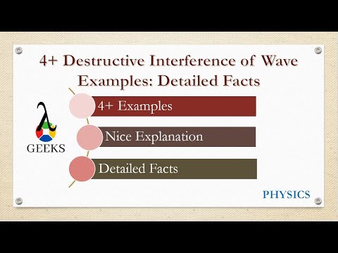 4+ Destructive Interference of Wave Examples: Detailed Facts