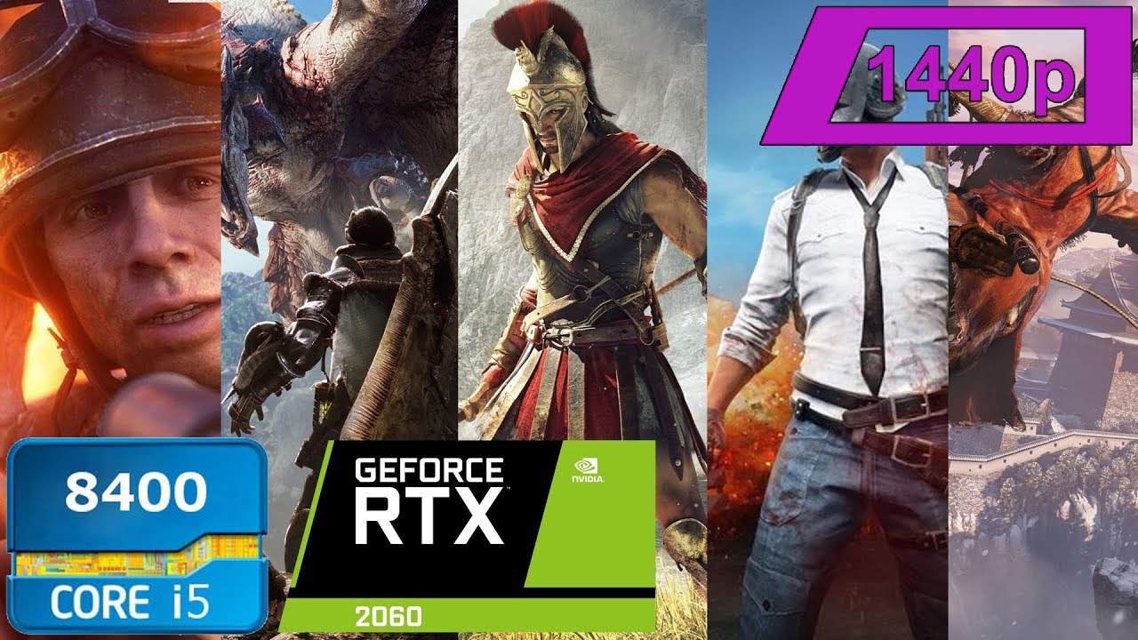 RTX 2060 + i5 8400 Benchmark in 5 Games 1440p