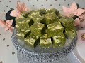 كرات فستق حلبي ضيافة العيد بدون فرن مع طريقة تغليف 