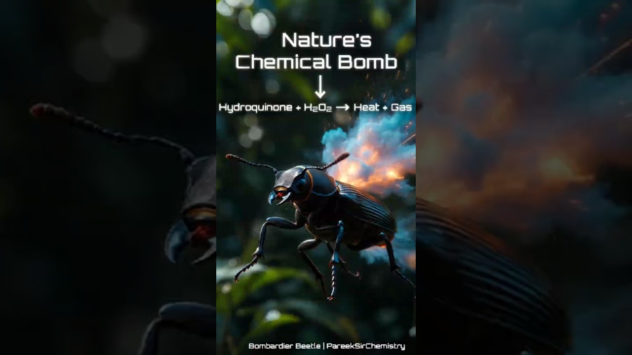 👉 Bombardier Beetle: Nature’s Chemical Bomb 💥 | Pareek Sir Chemistry 