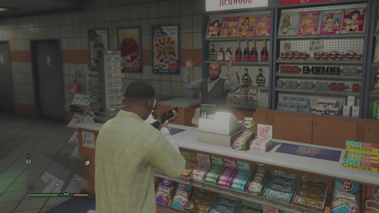 GTA 5 Robbing A Store With Franklin YouTube 