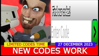 *NEW CODES WORK* Skibi World [🚨BUZZSAW+] ROBLOX | LIMITED CODES TIME | DECEMBER 27, 2023