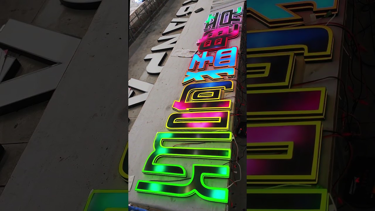 Let's switch to a very personalized sign # luminous characters # factory # LED
