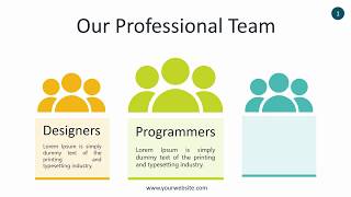 Our Professional Team Infographics - Animated PowerPoint Template
