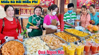 Mê mẩn món ngon miễn phí ngày May Áo Bà Chúa Xứ Núi Sam Châu Đốc 2024