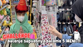 BUY ANYTHING YOU WANT FOR 5 MINUTES!?? Special Late Birthday Marsya & Sulthan 🎁🎂 - mini shopping ...