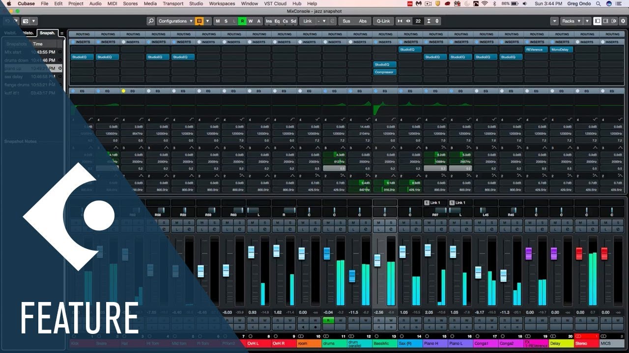 verjaardag explosie balans New MixConsole Snapshots | New Features in Cubase 10 - YouTube