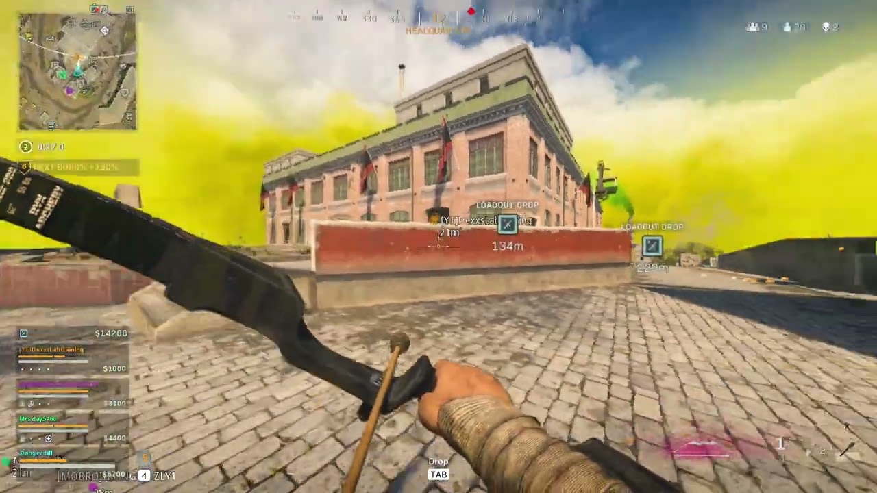 War zone with the team