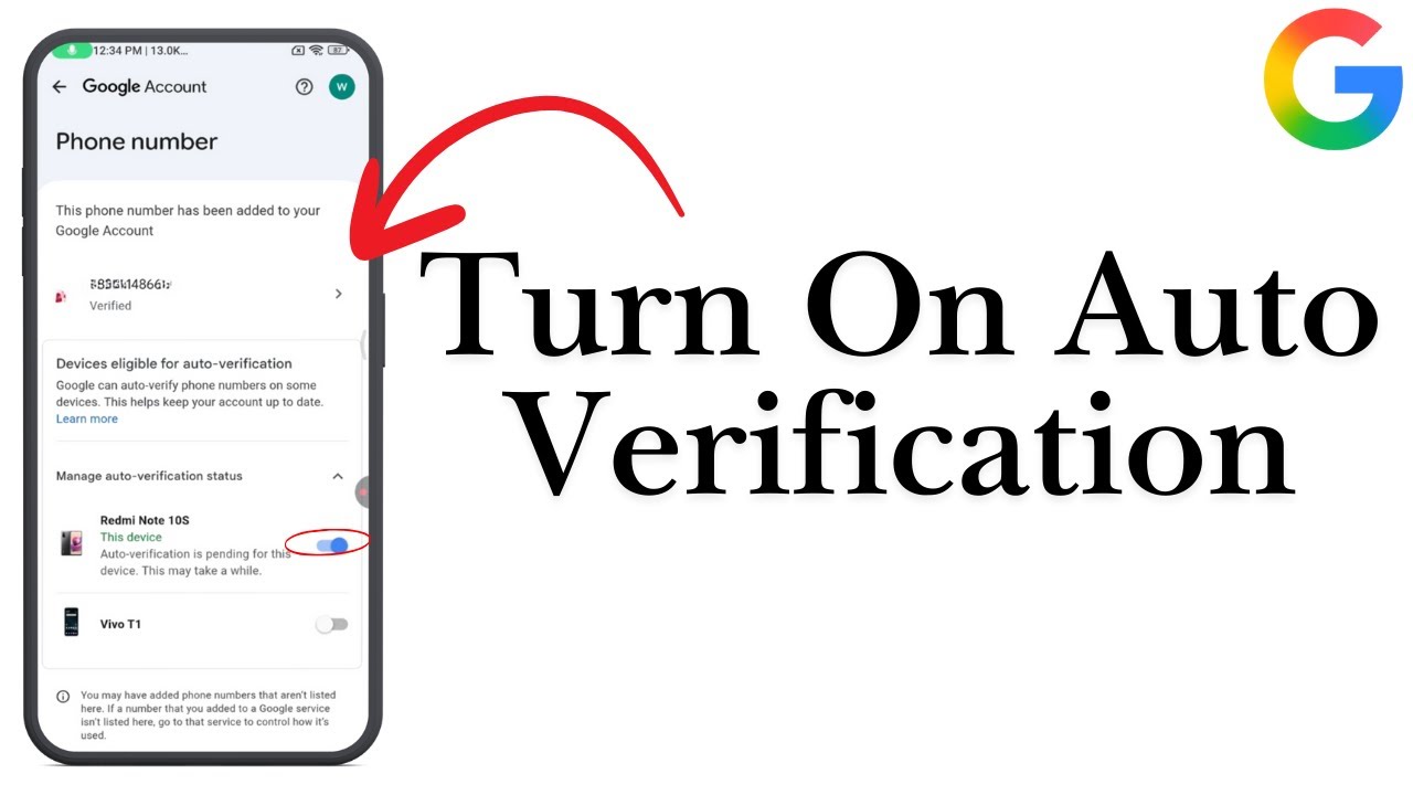 How To Turn On Auto Verification On Google Account | Manage Auto ...
