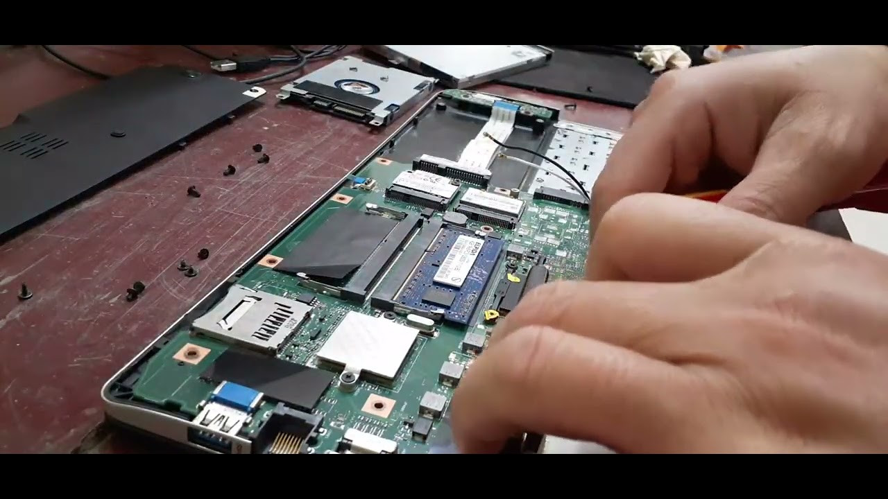 Instructions to remove and replace laptop keyboard Asus S46C