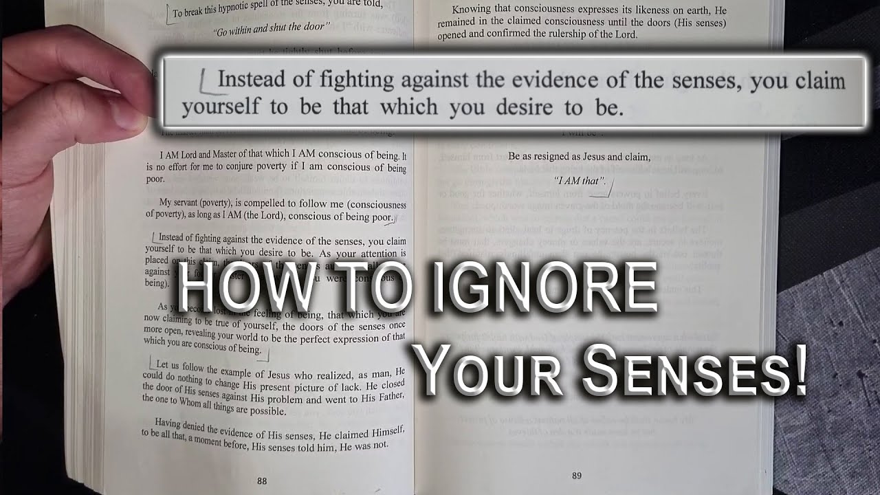 Neville Goddard | Explaining How to Ignore the Evidence of the Senses (Must Watch)