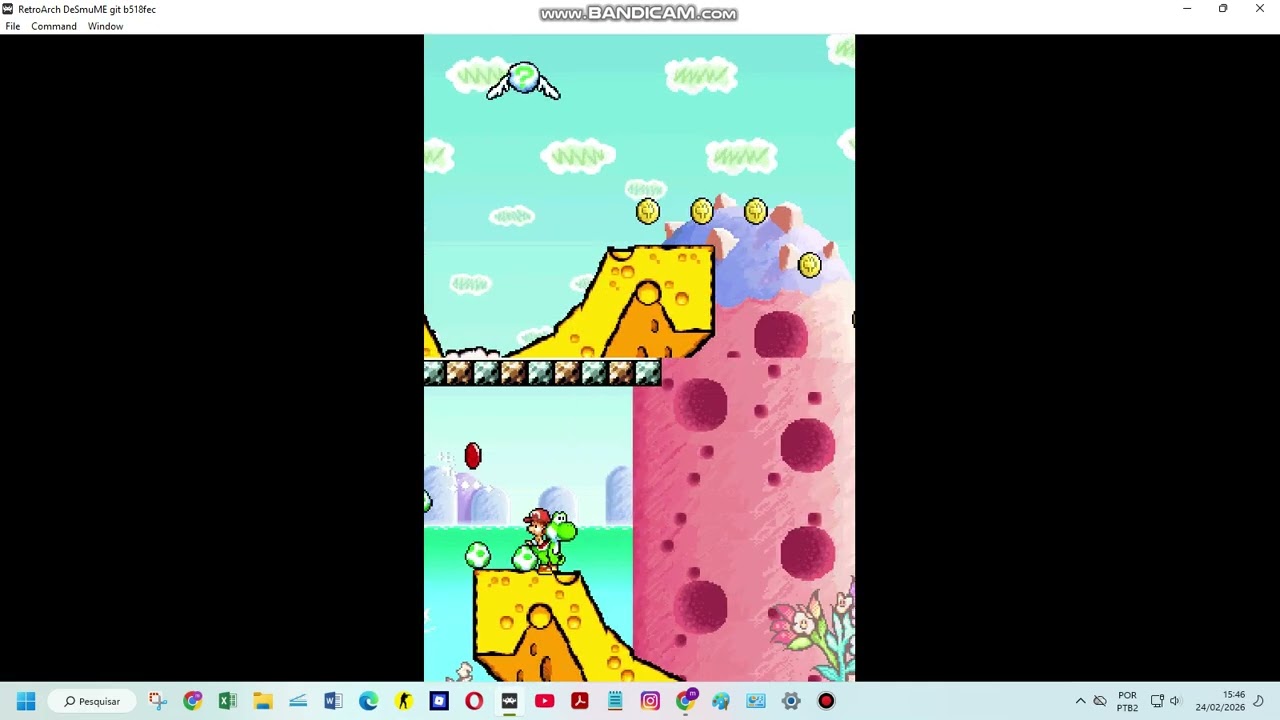 jogando yoshi´s island ds