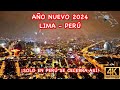 Lima per  as se vio el ao nuevo 2024 desde un drone