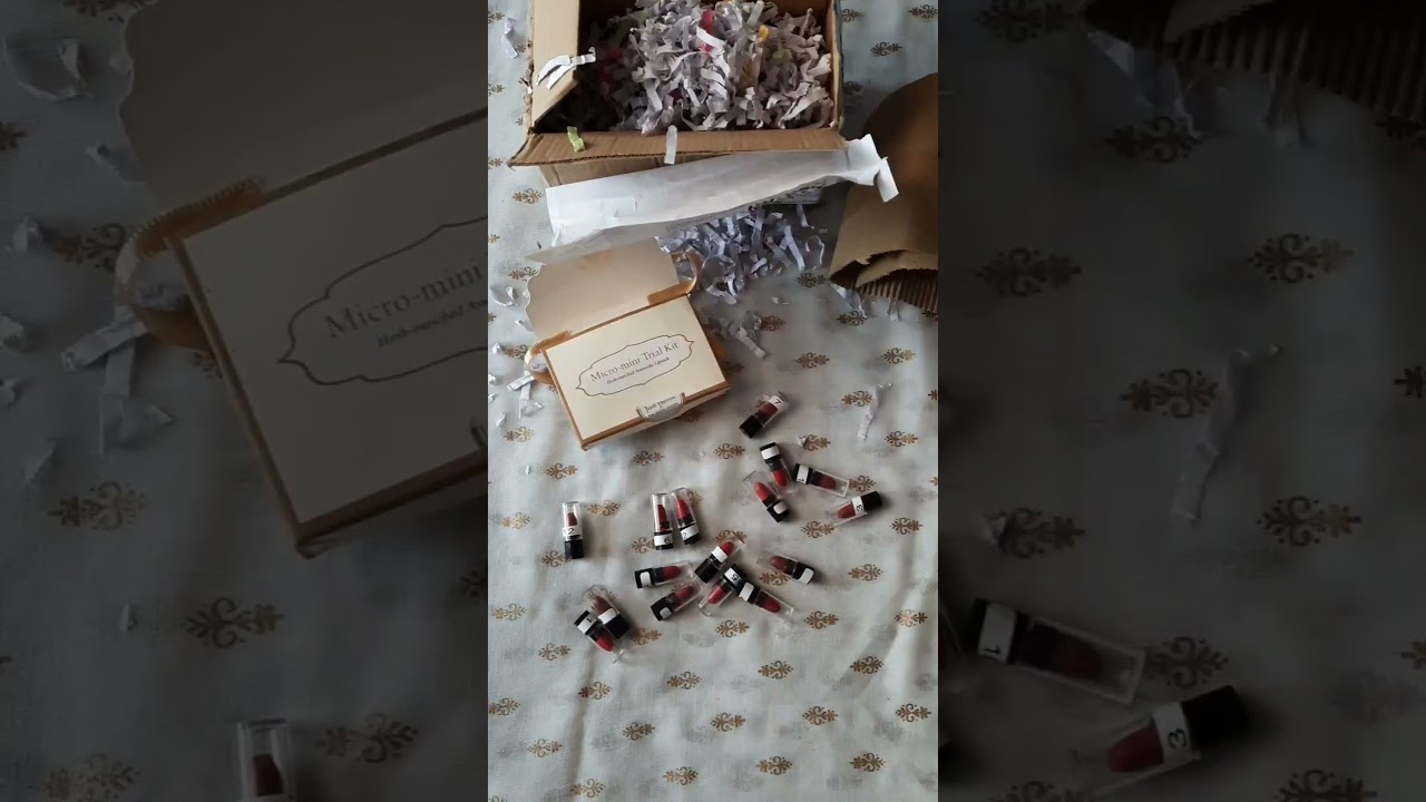 Just Herb Ayurvedic Mini Lipstick 💄 Swatches And Demo / All Shades / Mini Trial Kit